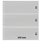 blad Feuilles de pochettes - 3 compartiment(s): 245 x 91 mm - Omnia (03) - Noir - 18 Anneaux ■ par pc.