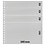 Insert sheets - 4 compartment(s): 245 x 31/31/31/141 mm - Omnia (0161P) - White - 18 Rings