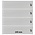 Lindner, OMNIA Blätter (18 Ringe) 4er einteillung (245x67) Weiß - Abm: 272x296 mm. ■ pro 10 Stk.