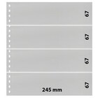 Feuilles de pochettes - 4 compartiment(s): 245 x 67 mm - Omnia (04) - Noir - 18 Anneaux ■ par pc.