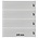 Insteekblad - 4 vaks indeling: 245 x 67 mm - Omnia (04) - Zwart - 18 Rings ■ per stuk