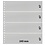 Insteekblad - 4 vaks indeling: 245 x 67 mm - Omnia (04) -  - Zwart - 18 Rings