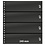 Insteekblad - 4 vaks indeling: 245 x 67 mm - Omnia (012) -  - Wit - 18 Rings