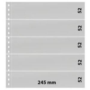 Insert sheets - 5 compartment(s): 245 x 52 mm - Omnia (05) - Black - 18 Rings