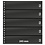 Insteekbladen - 5 vaks indeling: 245 x 52 mm - Omnia (05P) -  - Zwart - 18 Rings