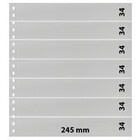Feuilles de pochettes - 7 compartiment(s): 245 x 34 mm - Omnia (07) - Noir - 18 Anneaux ■ par pc.