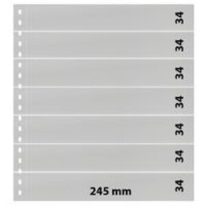 Insert sheets - 7 compartment(s): 245 x 34 mm - Omnia (07) - Black - 18 Rings