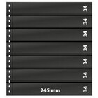 Feuilles de pochettes - 7 compartiment(s): 245 x 34 mm - Omnia (015) - Blanc - 18 Anneaux ■ par pc.