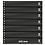 Insteekblad - 7 vaks indeling: 245 x 34 mm - Omnia (07) -  - Zwart - 18 Rings