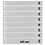 Insteekbladen - 8 vaks indeling: 245 x 30 mm - Omnia (016P) -  - Wit - 18 Rings