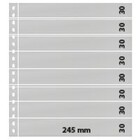 Insteekblad - 8 vaks indeling: 245 x 30 mm - Omnia (016) - Wit - 18 Rings ■ per stuk