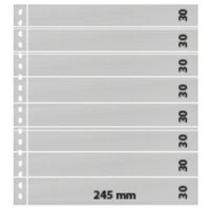 Einsteckblätter - 8 er Einteilung: 245 x 30 mm - Omnia (016) - Weiß - 18 Ringe