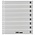 Insert sheets - 8 compartment(s): 245 x 30 mm - Omnia (016) - White - 18 Rings ■ per pc.