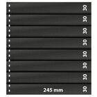Lindner, OMNIA sheets (18 rings) 8 compartment (245x30) Black - dim: 272x296 mm. ■ per 10 pc.