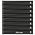 Insteekblad - 8 vaks indeling: 245 x 30 mm - Omnia (08) - Zwart - 18 Rings ■ per stuk