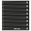 Insteekblad - 8 vaks indeling: 245 x 30 mm - Omnia (08) -  - Zwart - 18 Rings
