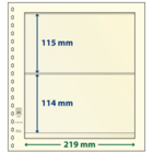 Insteekblad - 2 vaks indeling: 189 x 115/114 mm - T-Blanco (802208) - Champagne - 18 Rings ■ per stuk