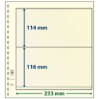 Insteekblad - 2 vaks indeling: 233 x 114/116 mm - T-Blanco (802212) - Champagne - 18 Rings ■ per stuk