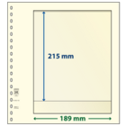 blad Feuilles de pochettes - 1 compartiment(s): 189 x 215 mm - T-Blanco (802102) - Champagne - 18 Anneaux ■ par pc.
