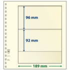 blad Feuilles de pochettes - 2 compartiment(s): 189 x 96/92 mm - T-Blanco (802201) - Champagne - 18 Anneaux ■ par pc.