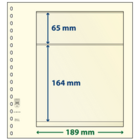 blad Feuilles de pochettes - 2 compartiment(s): 189 x 65/164 mm - T-Blanco (802203) - Champagne - 18 Anneaux ■ par pc.