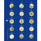 Safe, TOPset, Supplement - 2 Euro coins without capsules - 2023 sheet 35 - Transp/blue preprint sheet - dim: 185x230 mm. ■ per pc.