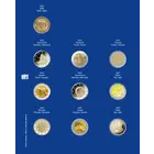 Safe, TOPset, Supplement - 2 Euro coins in capsules - 2022/23 sheet 42 - Transp/blue preprint sheet - dim: 185x230 mm. ■ per pc.
