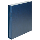 Lindner, STANDARD, Album (18 Ringe) mit Schutzkassette exkl. Inhalt - Blau - Abm: 305x317x50 mm. ■ pro  Stk.