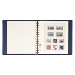 Album Standard (1102Y), incl. slipcase and without sheets - Blue - 18 Rings - Dim: 305 x 317 x 50 mm