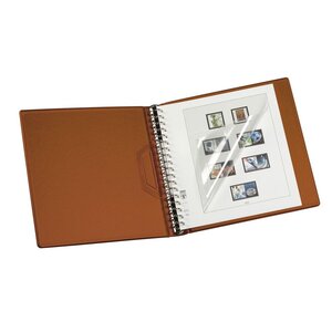 Album Regular (1104), excl. bladen en zonder cassette - Lichtbruin - 18 Rings - Afm: 305 x 317 x 50 mm