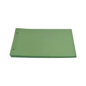 FDC, Feuilles (2 anneaux ) 1 compartiment layout (198 x 128 mm.) Transp/m. film intermédiaire vert pour utilisation recto-verso - dim: 215 x 132 mm.