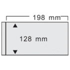 Safe, FDC, Bladen (2 rings)  1 vaks indeling (198x128 mm.)  Transparant - afm: 215x132 mm. ■ per 10 st.