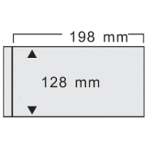 FDC, Sheets (2 rings) 1 compartment (198 x 128 mm.) Transparent - dim: 215 x 132 mm.