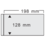 FDC, Feuilles (2 anneaux ) 1 compartiment layout (198 x 128 mm.) Transparent - dim: 215 x 132 mm.