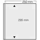 Insteekbladen, Wit 2-zijdig gebruik - 1 vak horizontaal - SAFE, Garant - 14 Rings - Vak afm: 250x295 mm. ■ per 5 stuks.