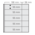 Feuilles de pochettes, incl. feuille de fond (Noir) - 10 compartiment(s): 190 x 55, 58x55  mm - Garant (8252) - Transparent - 14 Anneaux ■ par 5 pcs.