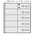 Safe, GARANT sheets (14 rings) Transparent - 2x5 compartment (125x55) Black - dim: 270x297 mm. ■ per 5 pc.