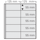 Safe, GARANT bladen (14 rings) Zwart - 2x5 vaks indeling (125x55) afm: 270x297 mm. ■ per 5 st.