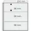 Insert sheets, Black 2-sided use - 3 compartments horizontal, Garant - 14 Rings - Pocket dim: 250x96 mm.