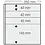 Insert sheets, Fully transparent - 1 compartment horizontal, Garant - 14 Rings - Pocket dim: 250x42, 250x145 mm.