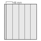 Insert sheets, Black - 5 compartments vertical - SAFE, Garant - 14 Rings - Pocket dim: 48x295 mm. ■ per 5 piecess.
