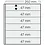 Feuilles de pochettes, Noir Utilisation des 2 côtés - 6 pochettes horizontale, Garant - 14 Anneaux - Dim. Du pochette: 250x47 mm. (Article légèrement utilisé)