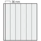 Insert sheets, Black 2-sided use - 9 compartments horizontal - SAFE, Garant - 14 Rings - Pocket dim: 36x295 mm. ■ per 5 piecess.
