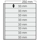 Safe, GARANT Blätter (14 Ringe) Schwarz - 8er einteillung (250x33) Schwarz - Abm: 270x297 mm. ■ pro 5 Stk.