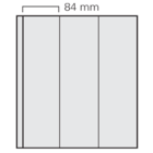 Safe, Feuilles GARANT (14 anneaux) Transparent - 3 compartiment (84x295) Transparent - dim: 270x297 mm. ■ par 5 pcs.