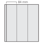 Safe, GARANT Blätter (14 Ringe) Transparent - 3er einteillung (84x295) Transparent - Abm: 270x297 mm. ■ pro 5 Stk.