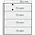 Insert sheets, Fully transparent - 4 compartments horizontal - SAFE, Garant - 14 Rings - Pocket dim: 250x72 mm. ■ per 5 piecess.