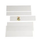 Mount strips, Assortment, to cut to size yourself - HAWID on clear backing  (anti-reflective) wide:  - Type: H.T2686 ■ per 100 pcs.