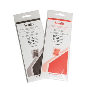 Hawid - Mount strips - H.T2613 - Bottom weld on clear backing  (anti-reflective)