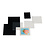 Hawid - Mount strips - H.6042 - Bottom weld on black backing (anti-reflective)